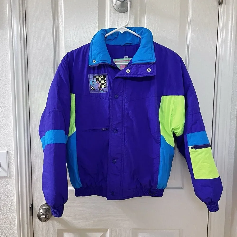 Vintage Hot Gear Waterproof Insulated Winter Jacket 80s Hot Wave Youth Size 14